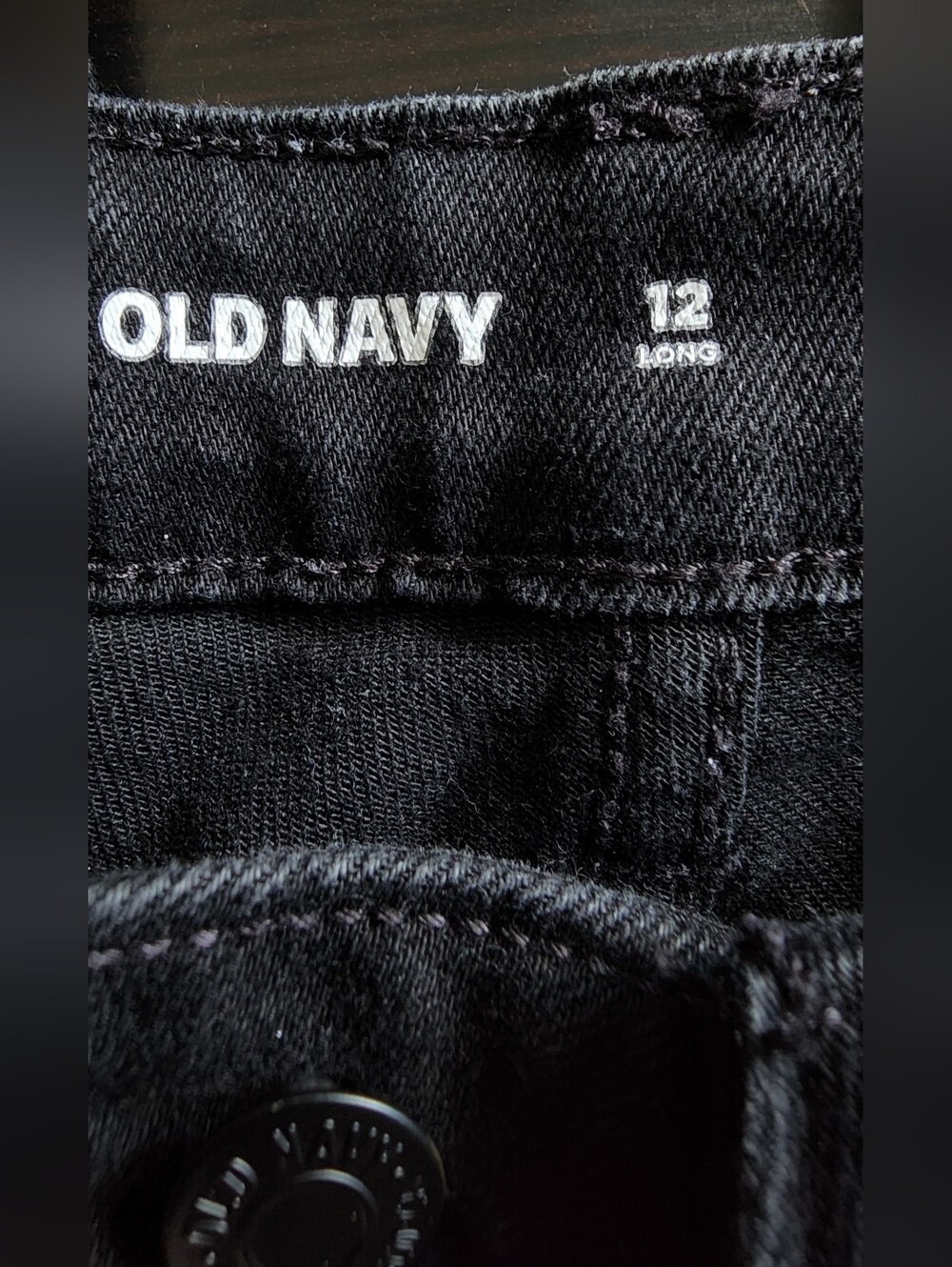 Old Navy Black High-Rise WOW Wide-Leg Jeans - Picture 5 of 10